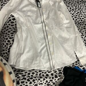 Banana Republic White Button Down Shirt